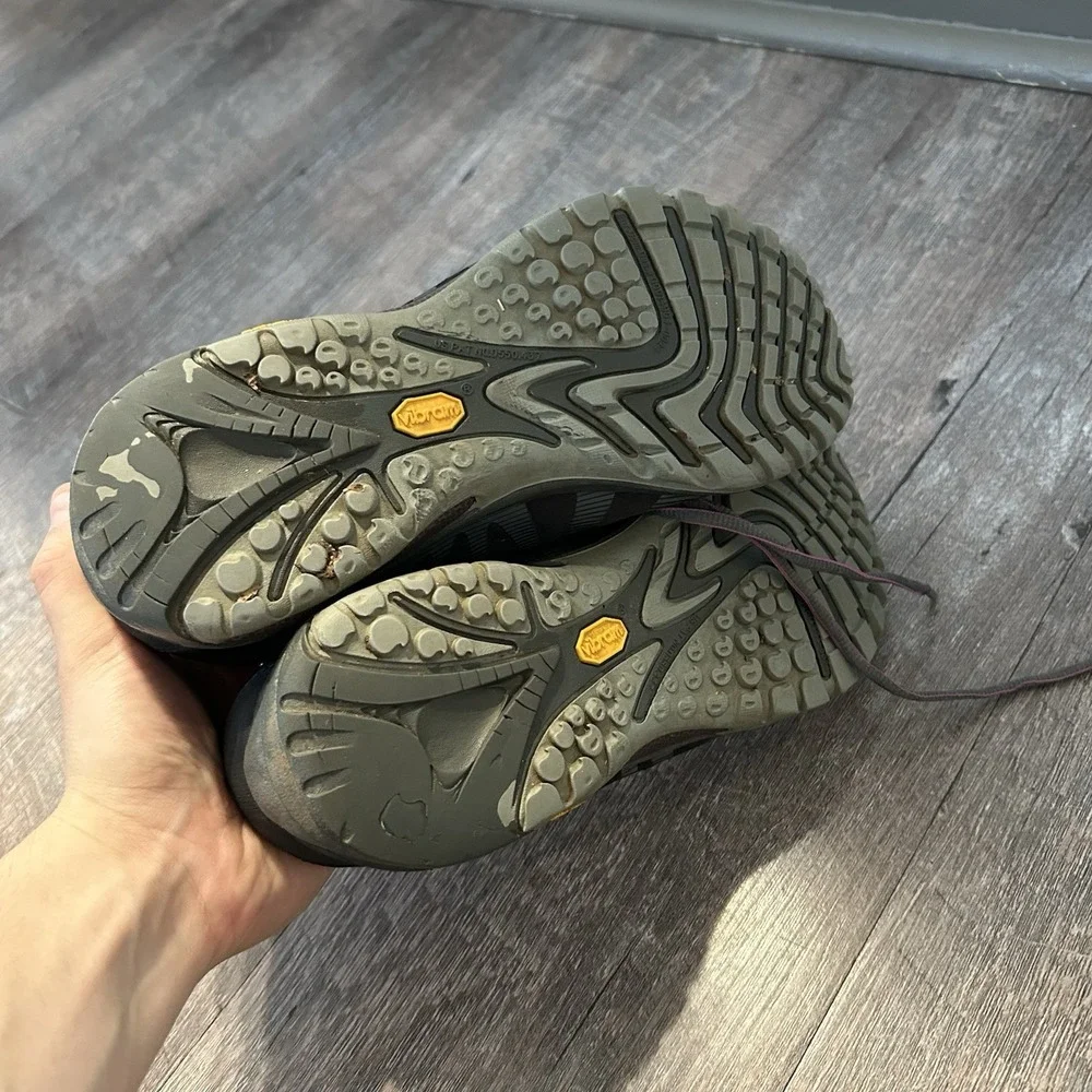 Merrell Siren Edge Hiking Shoes Black LowTop Sneakers Size 10 Women's